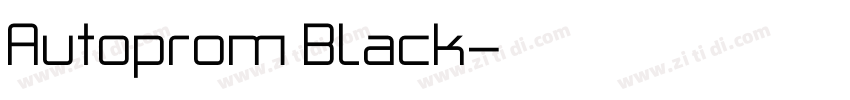 Autoprom Black字体转换 Autoprom Black字体转换